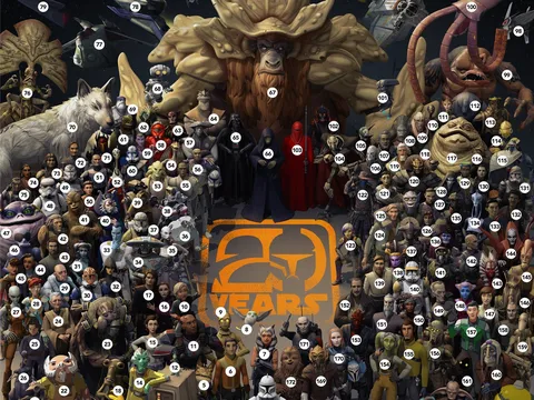 Lucasfilm Animation quy tụ toàn bộ “thiên hà Star Wars” trong poster kỷ niệm 20 năm